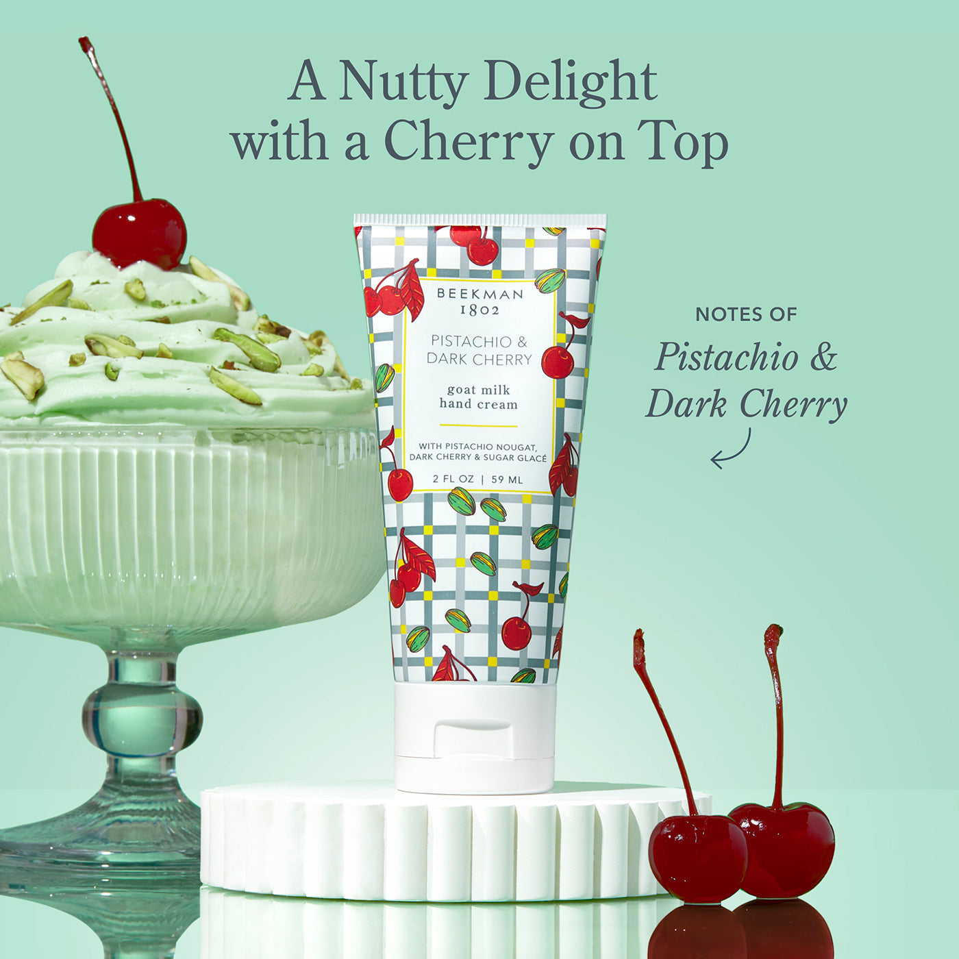 Pistachio & Dark Cherry 2oz Hand Cream)