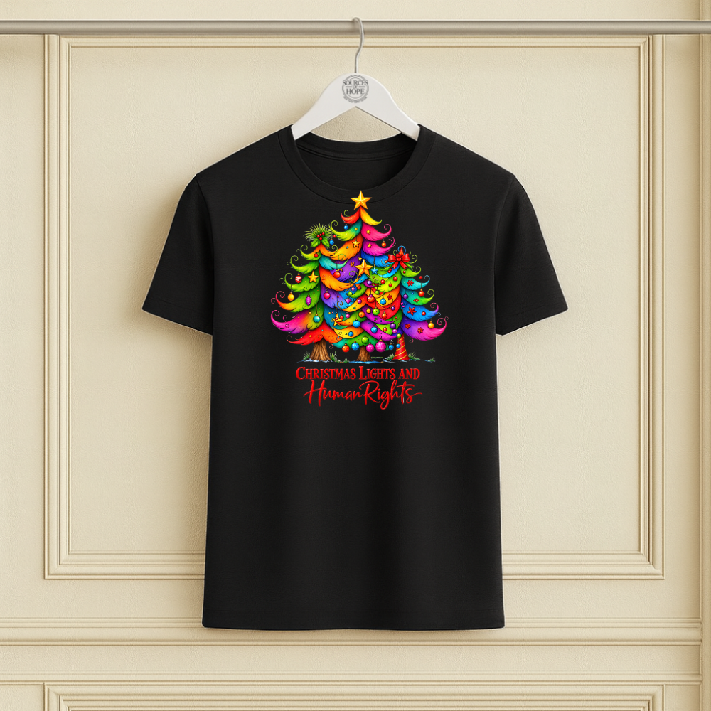 "Christmas Lights and Human Rights" Christmas Shirt
