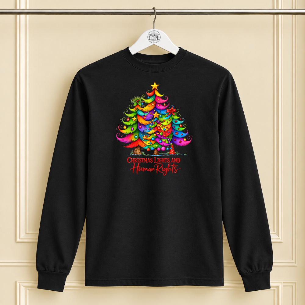 "Christmas Lights and Human Rights" Christmas Shirt