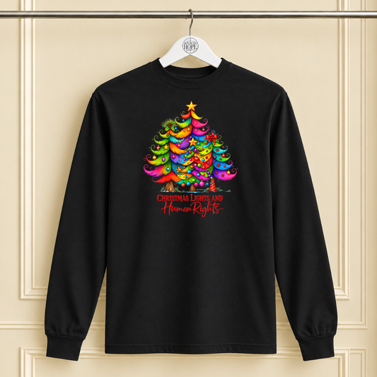 "Christmas Lights and Human Rights" Christmas Shirt