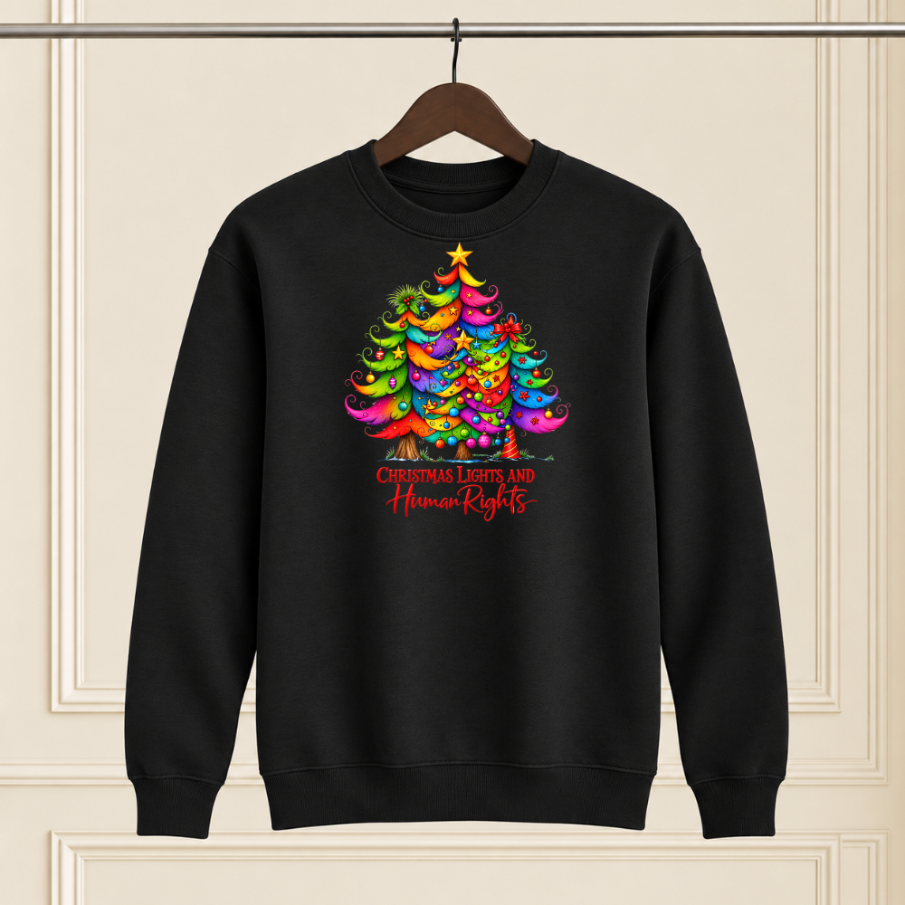 "Christmas Lights and Human Rights" Christmas Shirt
