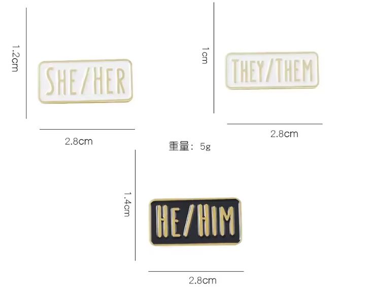 Pronoun Pins