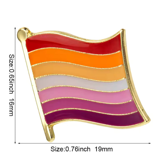Lesbian Pride Flag Pin