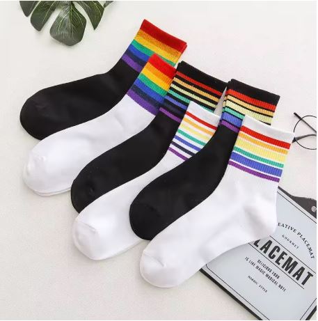 Rainbow Crew Pride Socks