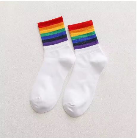 Rainbow Crew Pride Socks