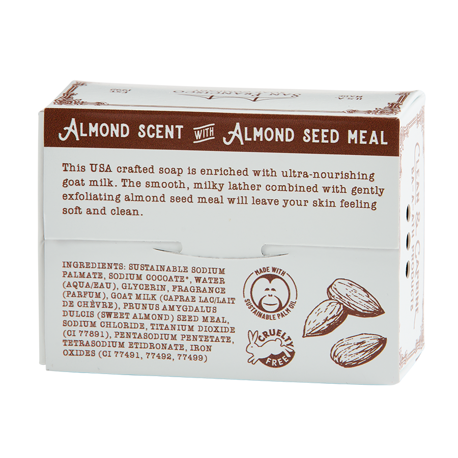 Clean & Caprine: Almond Goat Milk 5Oz Bar Soap