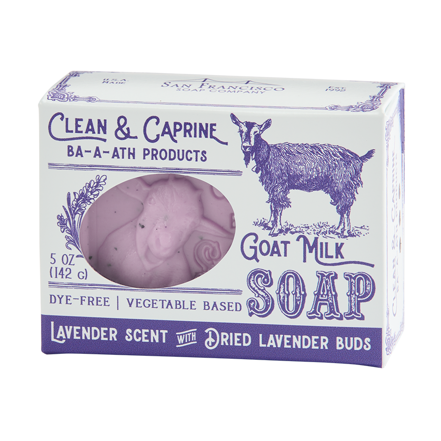 Clean & Caprine: Lavender Goat Milk  5Oz Bar Soap