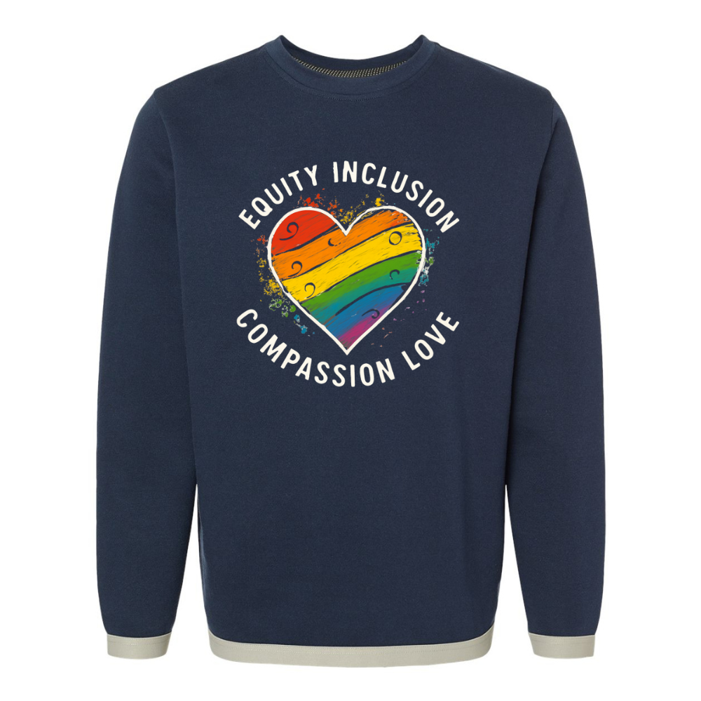 Equity and Inclusion Tipped Sweatshirt Clearance