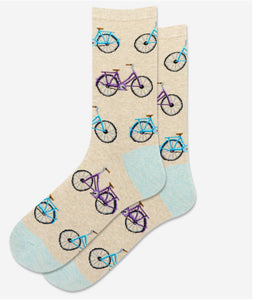 Women's Bicycles Crew Socks/Hemp Heather