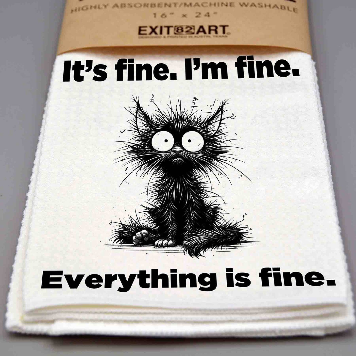 It's Fine  -  16" x 24" Waffle Weave Tea Towel