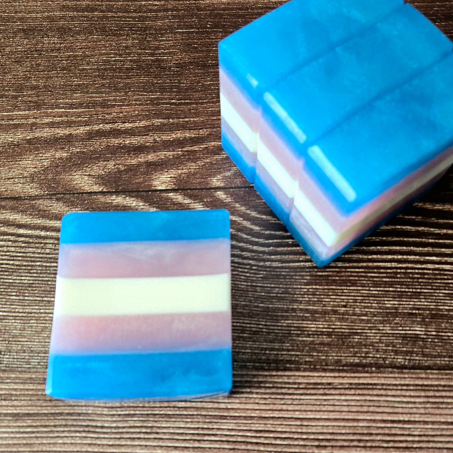 Trans Pride Handcrafted Soap, LBGTQ Pride Flag Soap