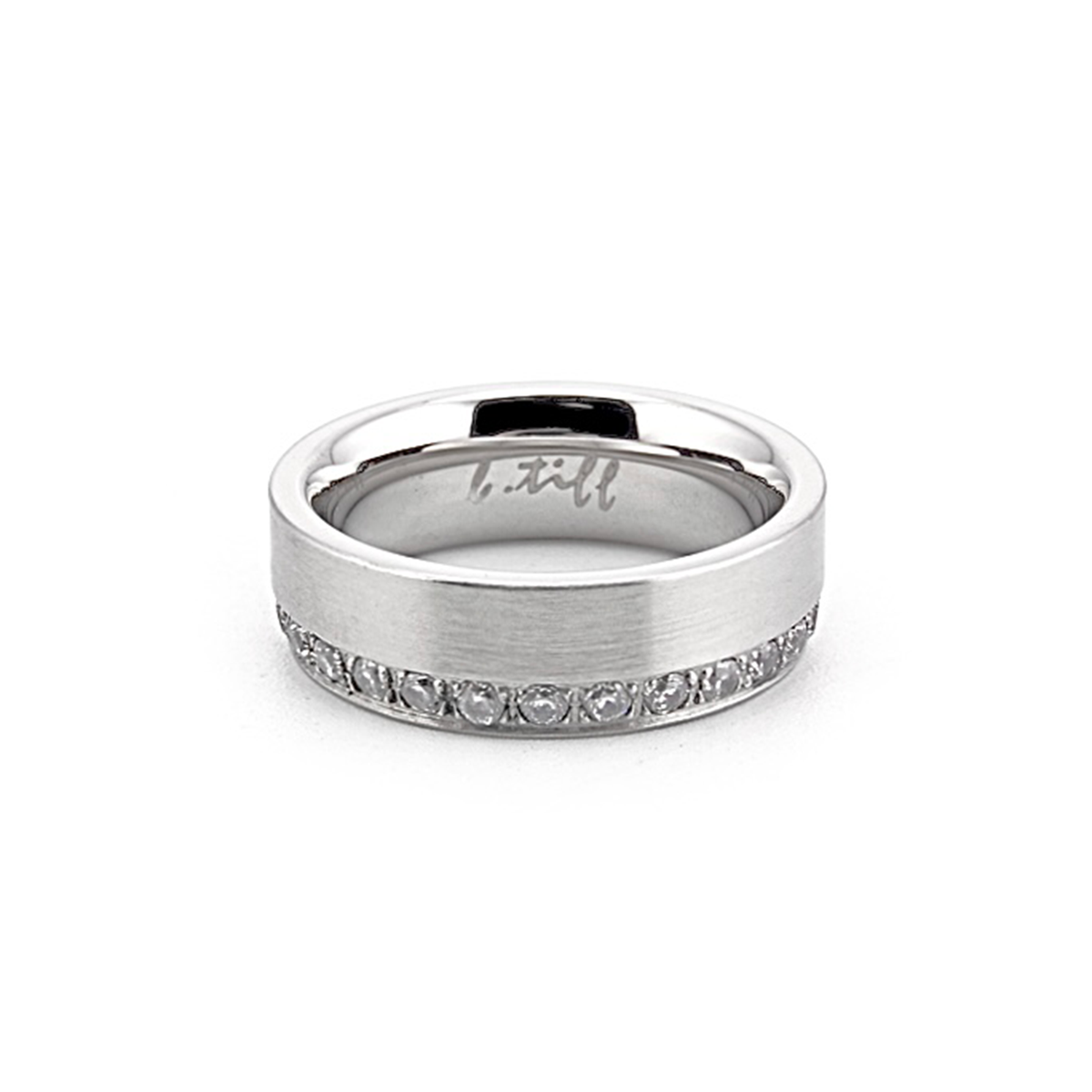 Offset Row Wide Eternity Ring