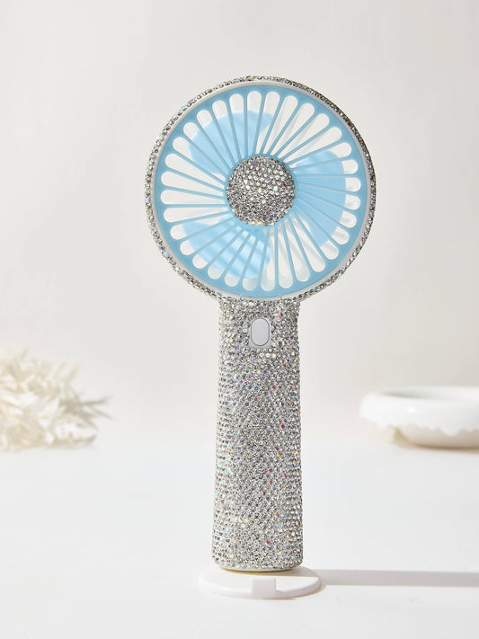 Ceramic Rhinestone Portable Fan