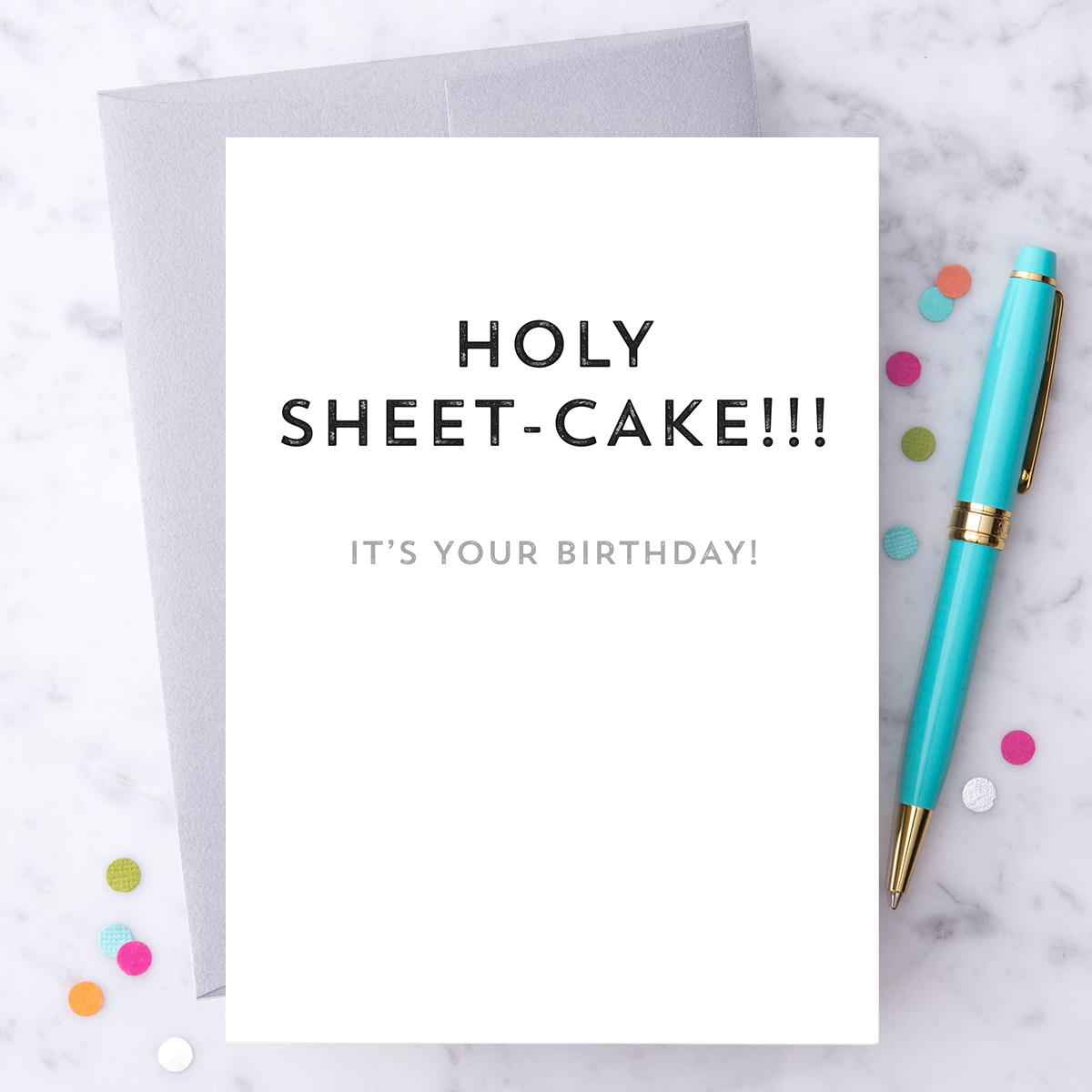 “Holy Sheet-Cakel" Greeting Card