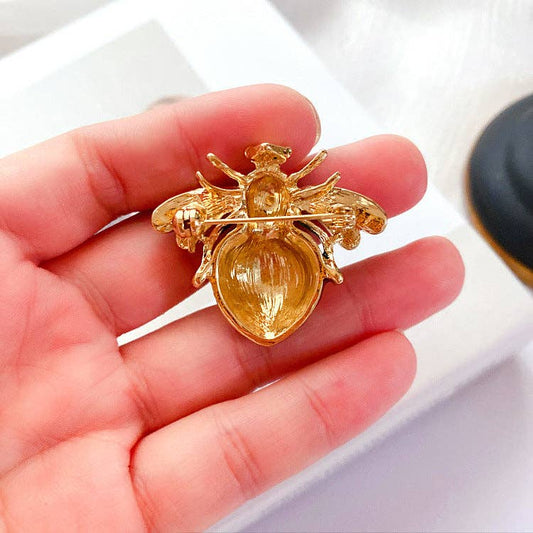 Bee Rhinestone Alloy Pin