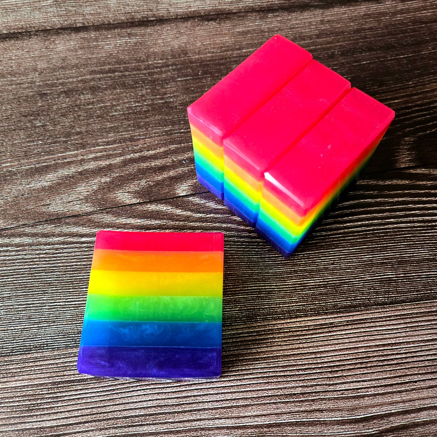Rainbow Pride Artisan Soap - LGBTQ+ Pride Flag