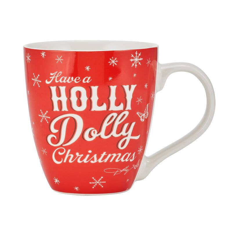 Dolly Parton Holiday Toile 18Oz Mug