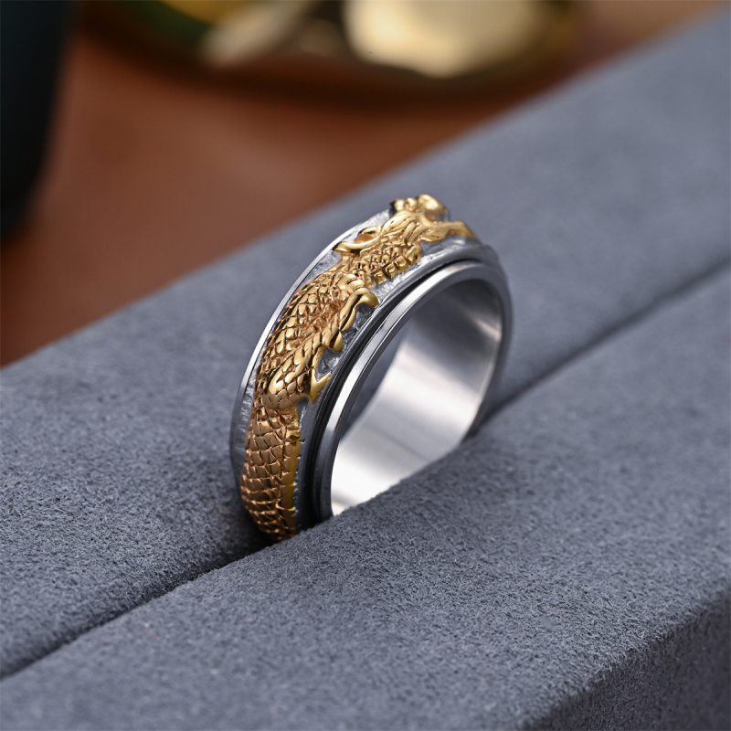 Dragon Anxiety Spinner Ring