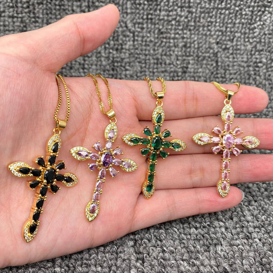 Sparkling Cross Necklace