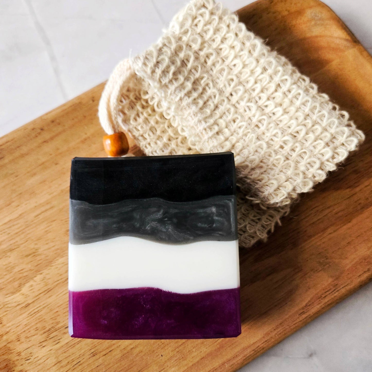Ace Pride Artisan Soap - LGBTQ+ Pride Flag