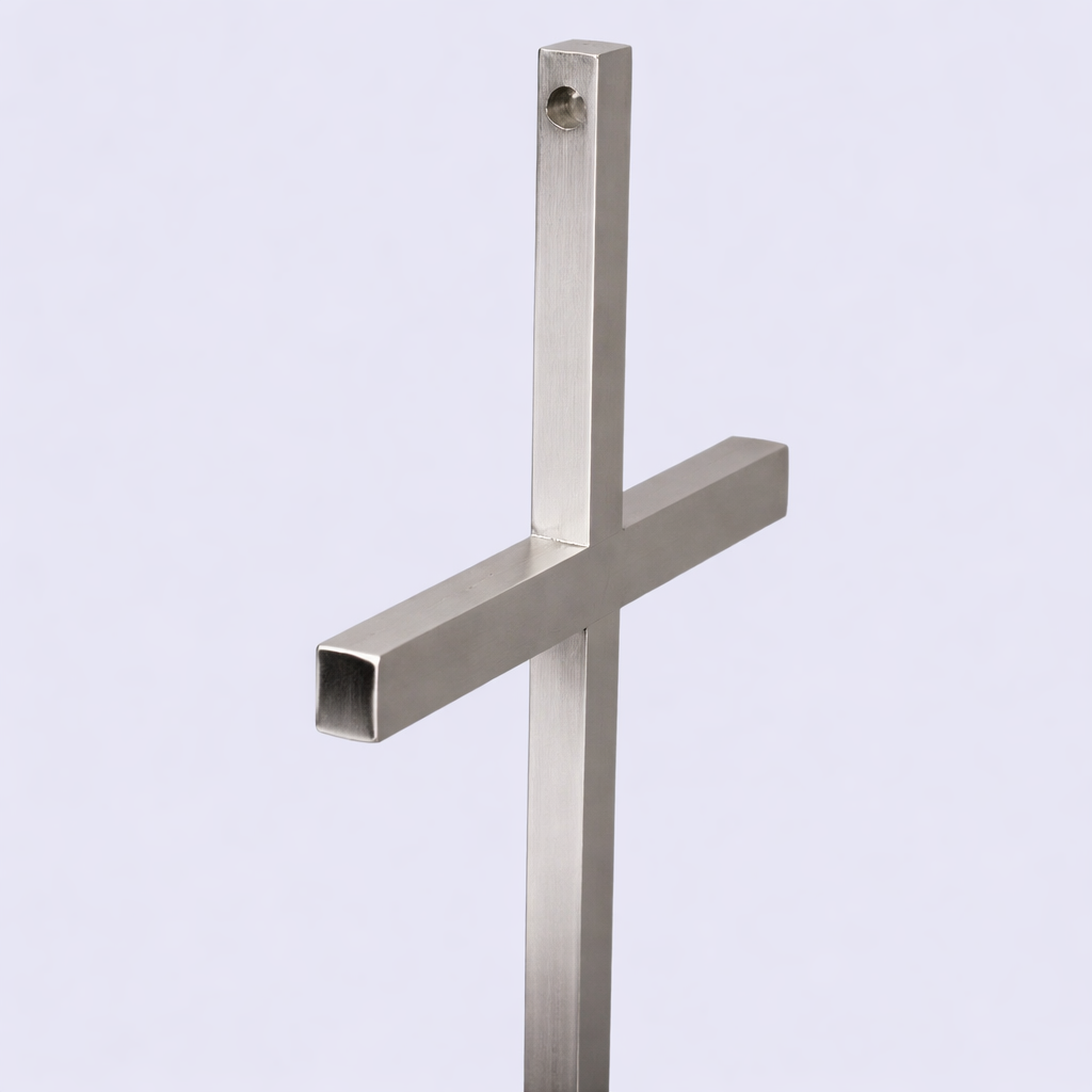 Wall Cross 7" Silver