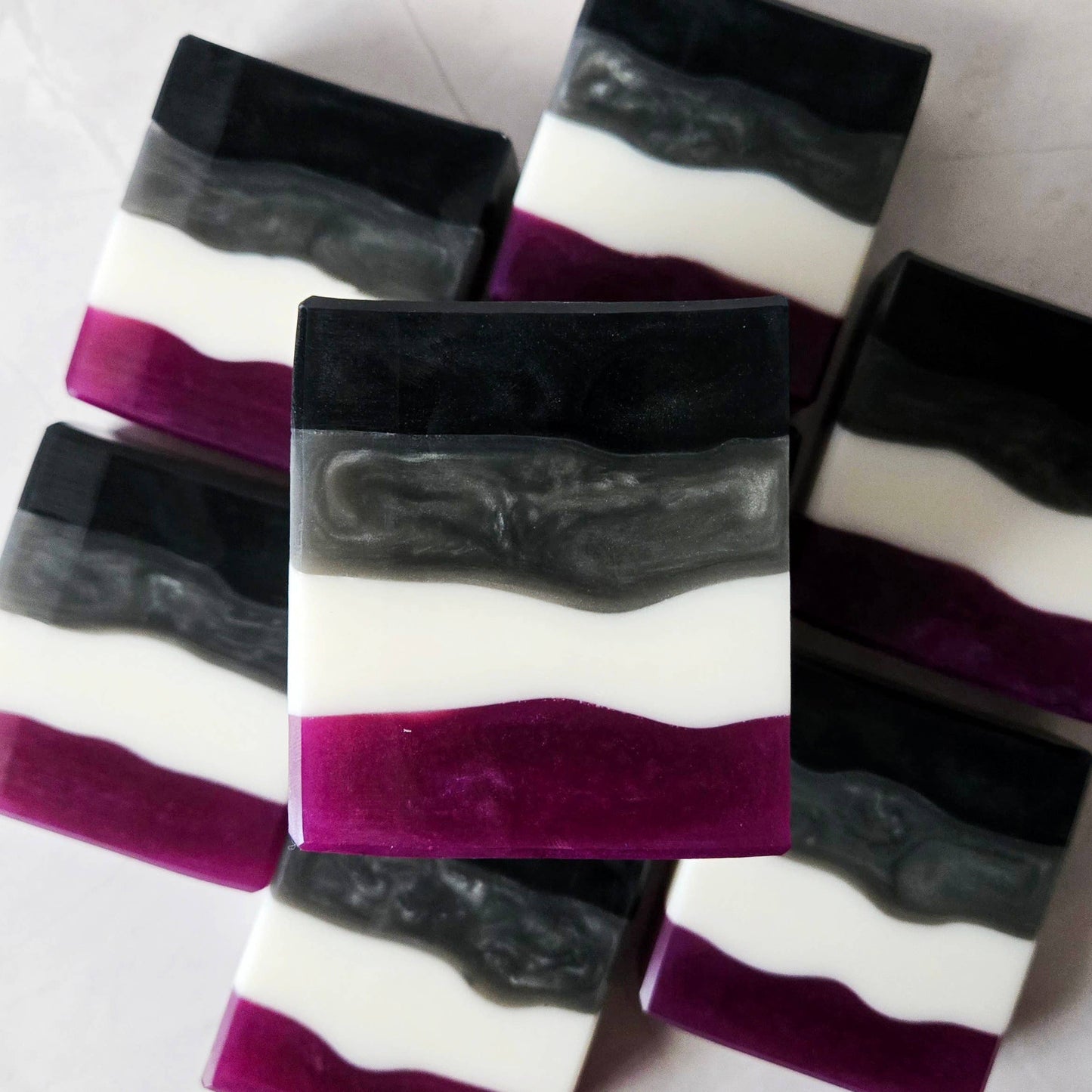 Ace Pride Artisan Soap - LGBTQ+ Pride Flag