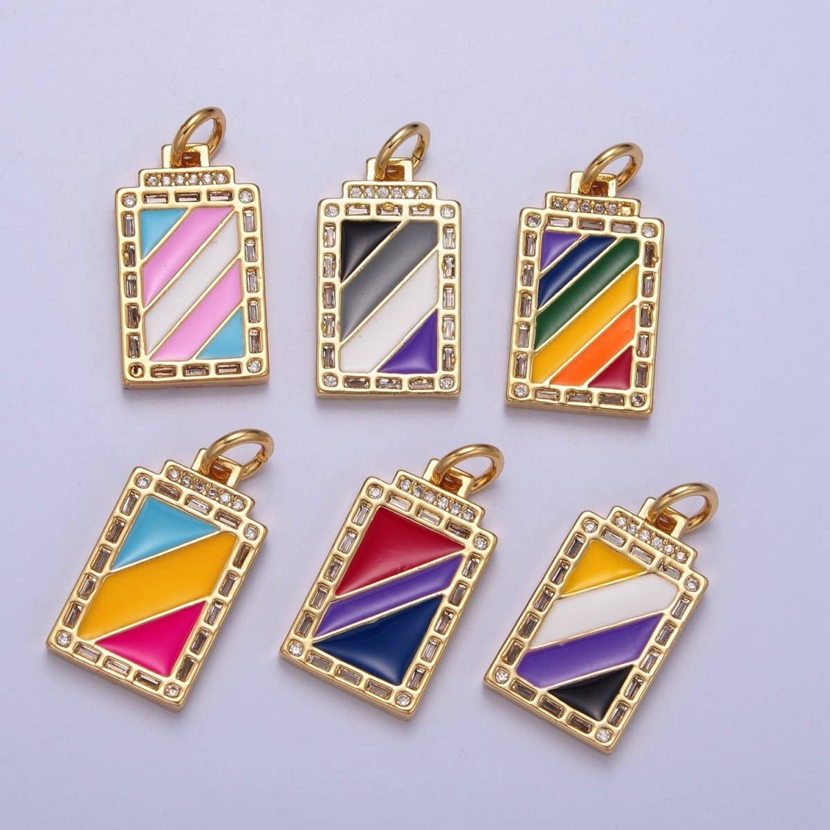 14k Gold Filled Trans Pride Pendant
