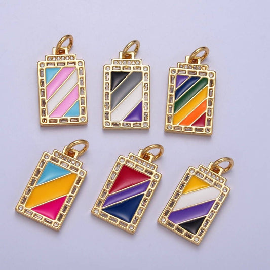14k Gold Filled Trans Pride Pendant