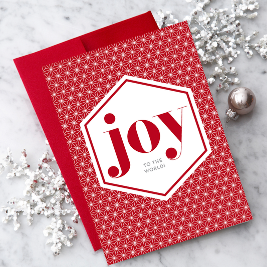 Joy to The World - 8 Boxed Holiday Greeting Card