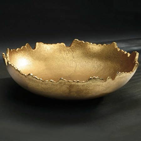 Gilded Torn Texture Bowl