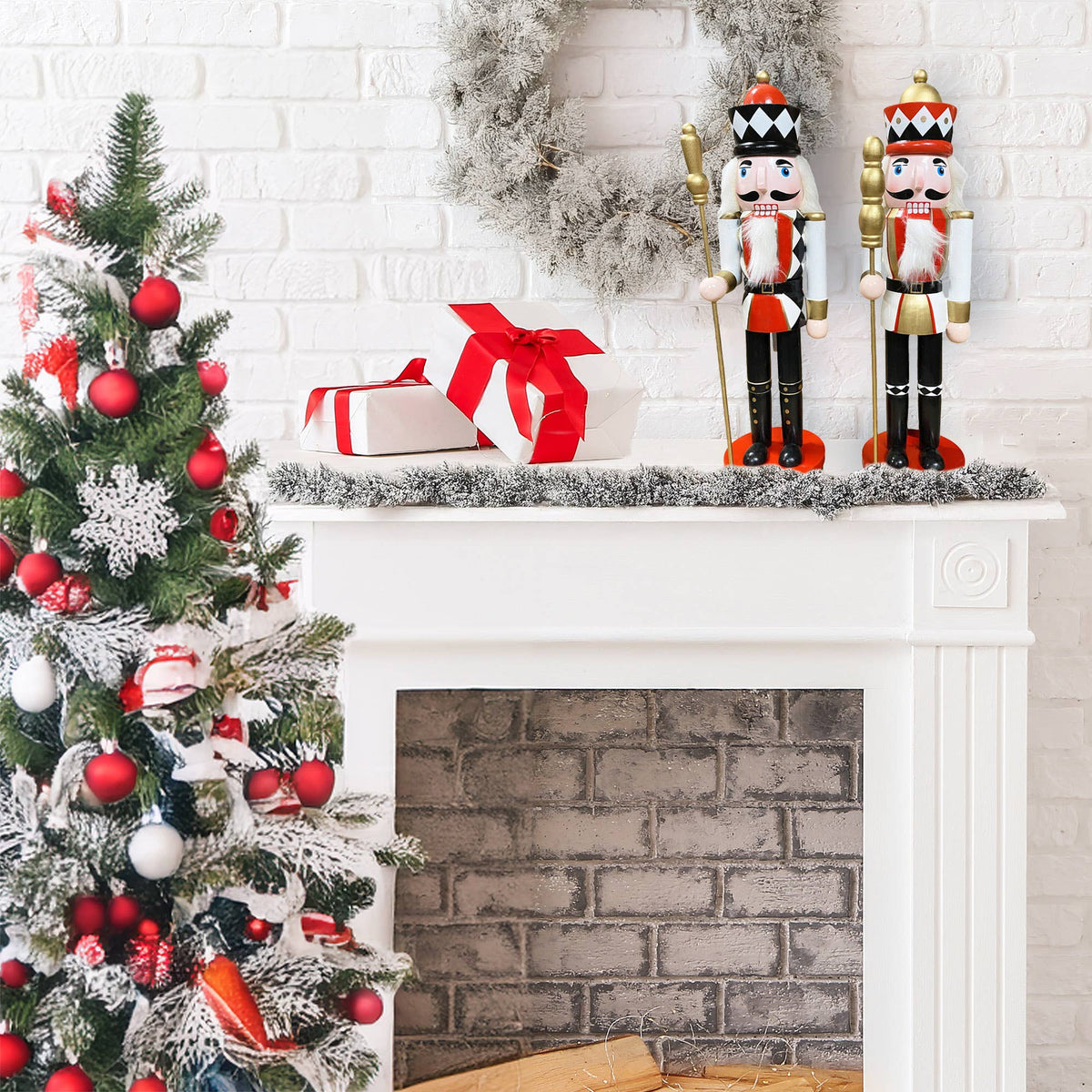 15" Harlequin Nutcrackers