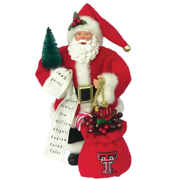 12" Texas Tech Santa