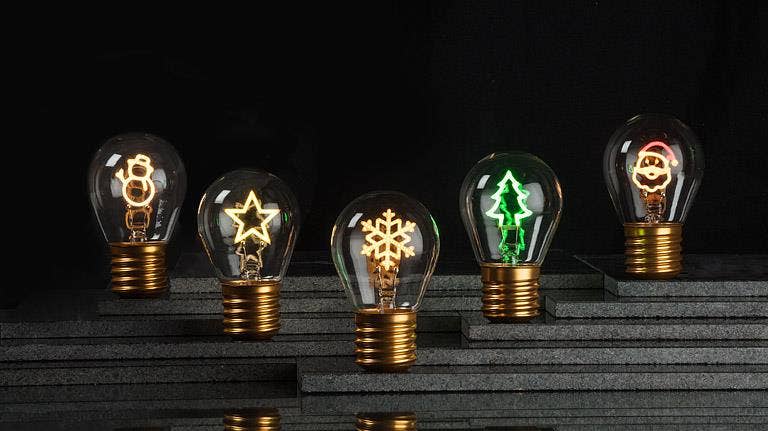 Santa Neon LED Lightbulb