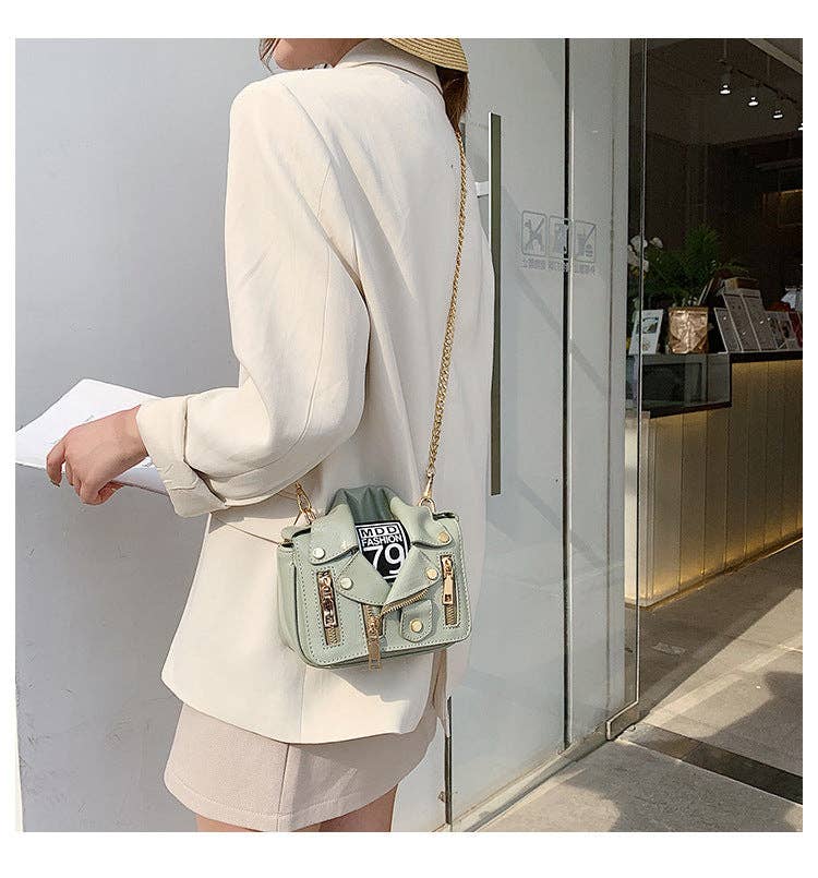 PU Jacket Crossbody Bags