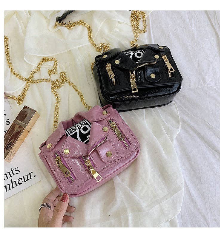 PU Jacket Crossbody Bags