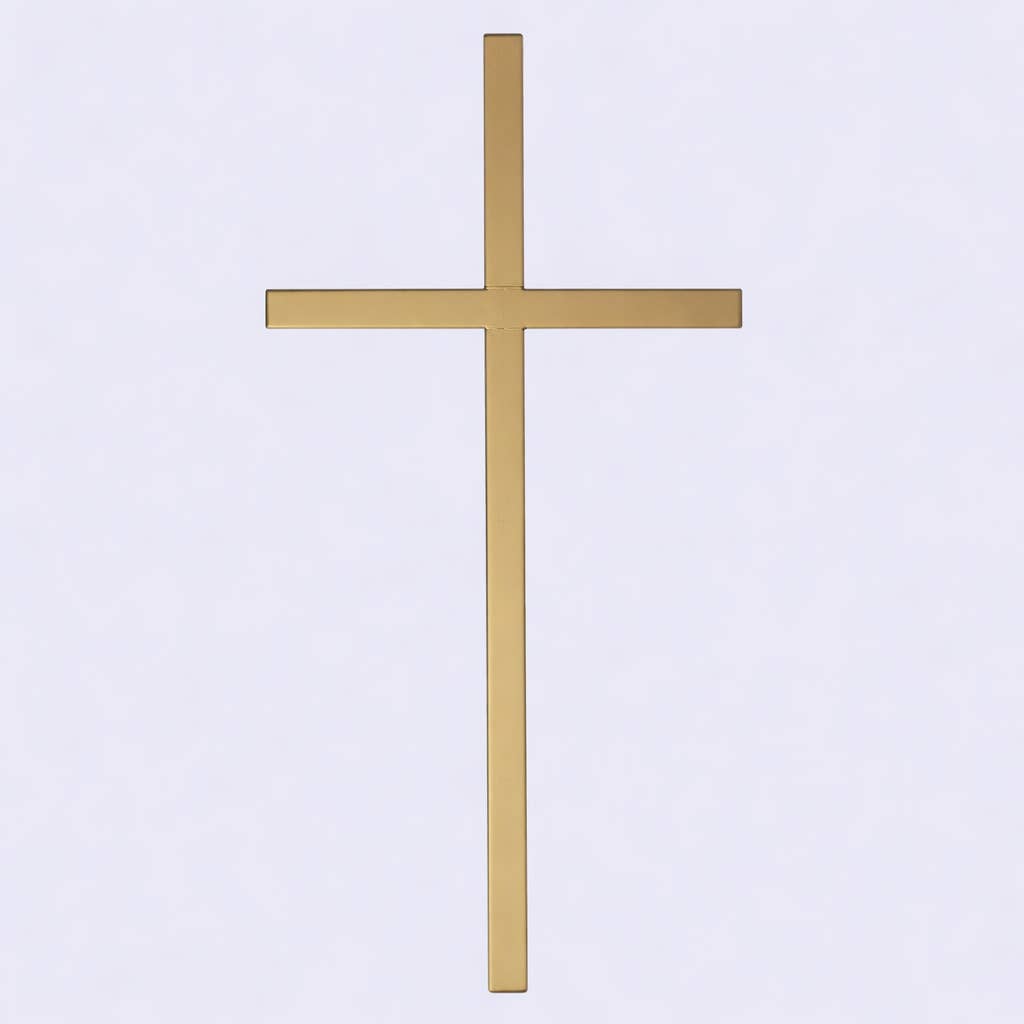 Wall Cross 7" Gold