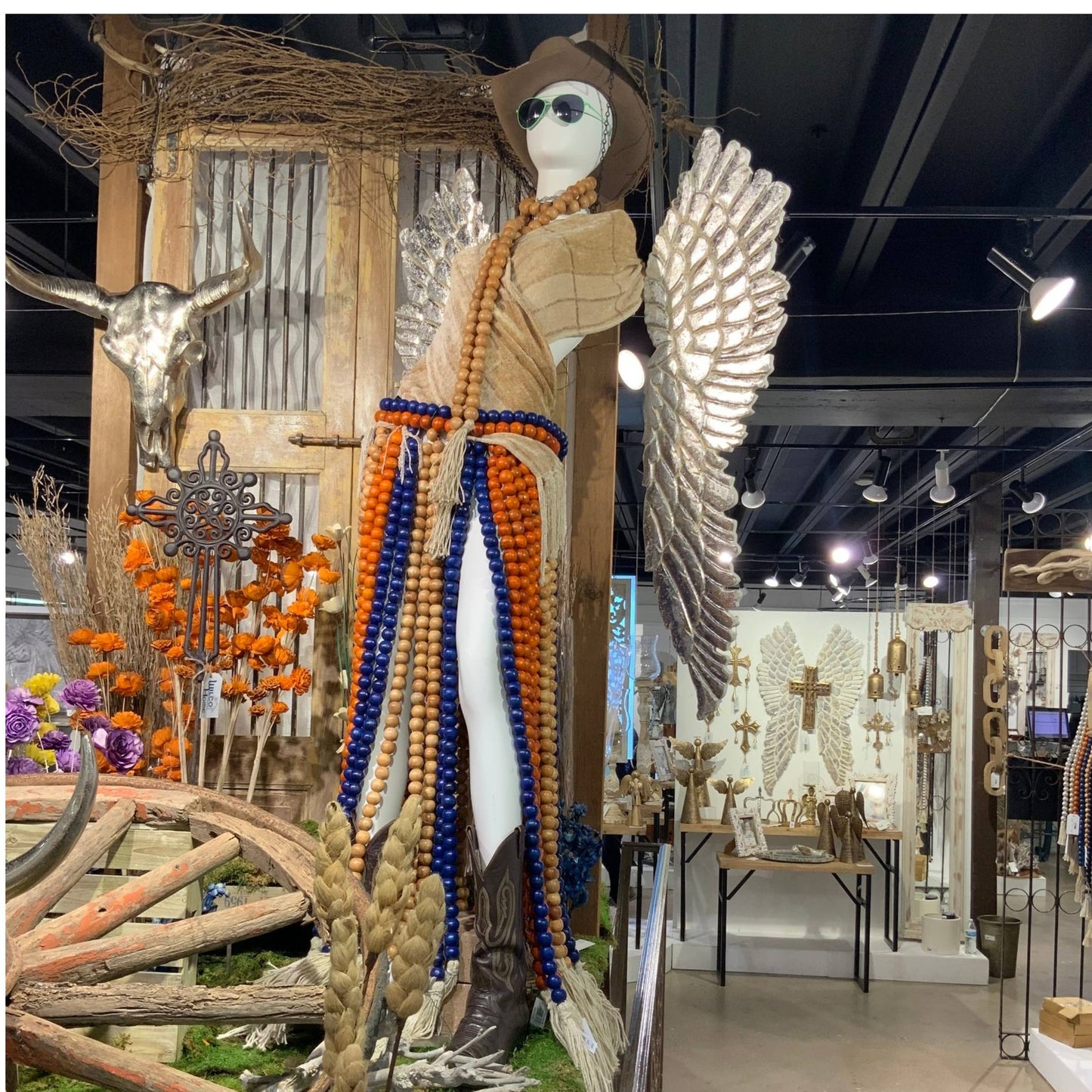 90" Wd BOHO Bead Garland for Christmas, Fall & Everyday