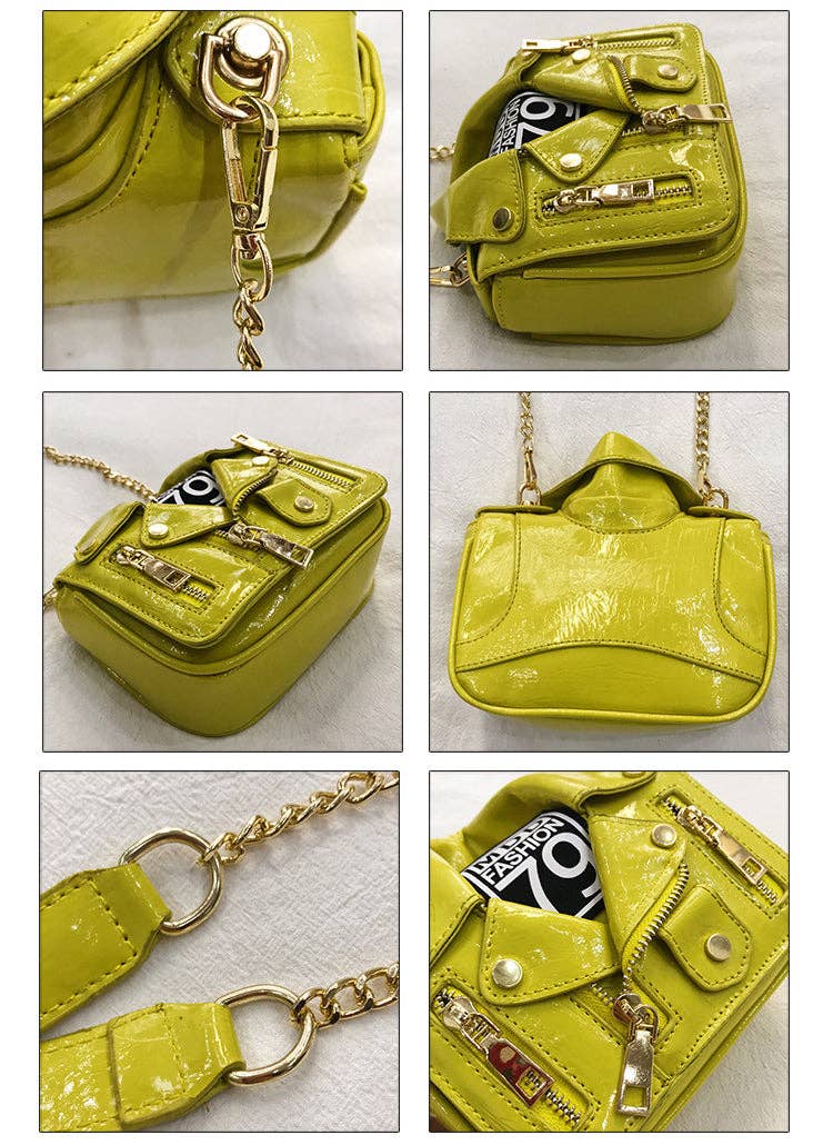 PU Jacket Crossbody Bags