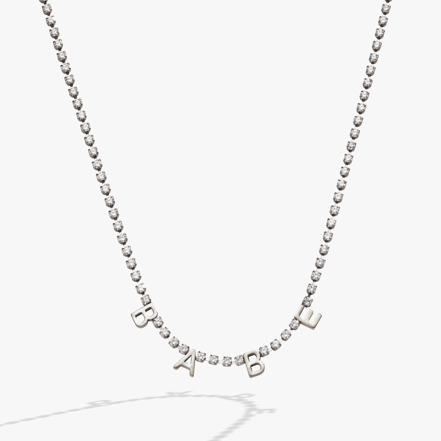 “Babe” Crystal Tennis Necklace