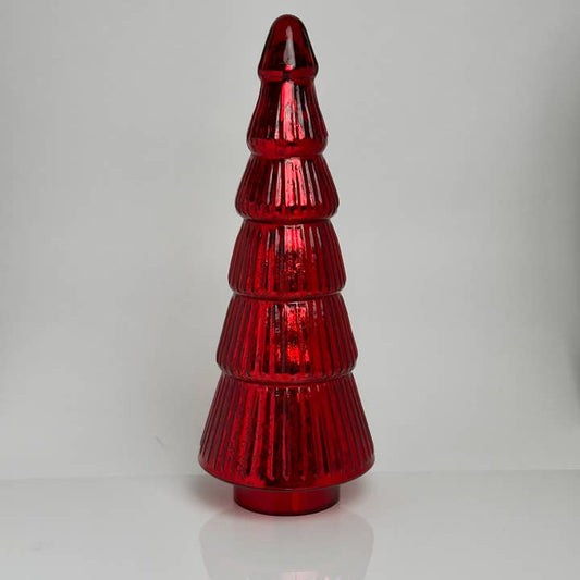 Red Mercury Glass Tree - Large