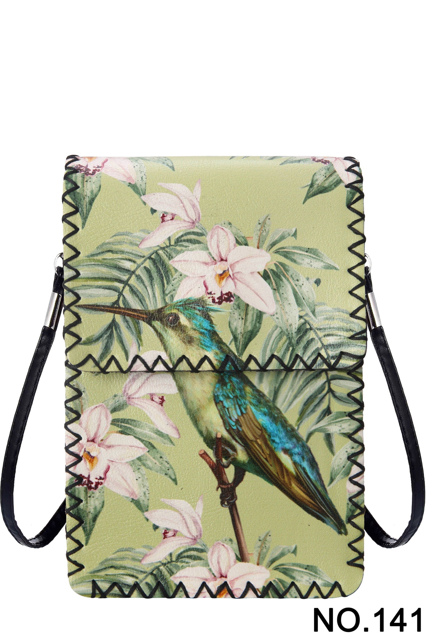 Floral Woodpecker Printed Crossbody