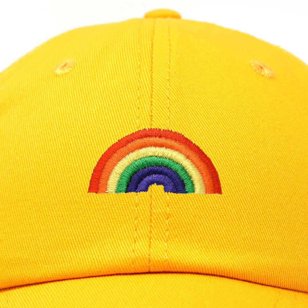Rainbow Embroidered Baseball Cap