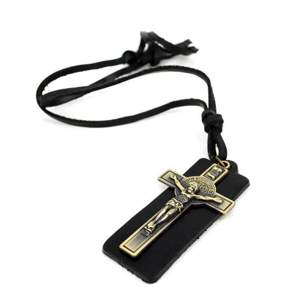 Jesus Religious Pendant Adjustable Leather Necklace Sale