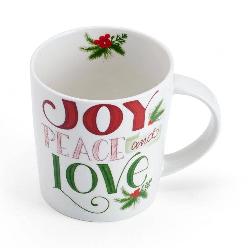 Pfaltzgraff Holiday 18Oz Mug Joy Peace Love