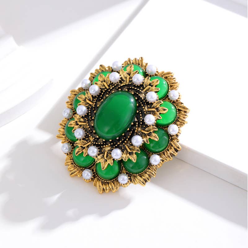Vintage Court Style Baroque Brooch Pin