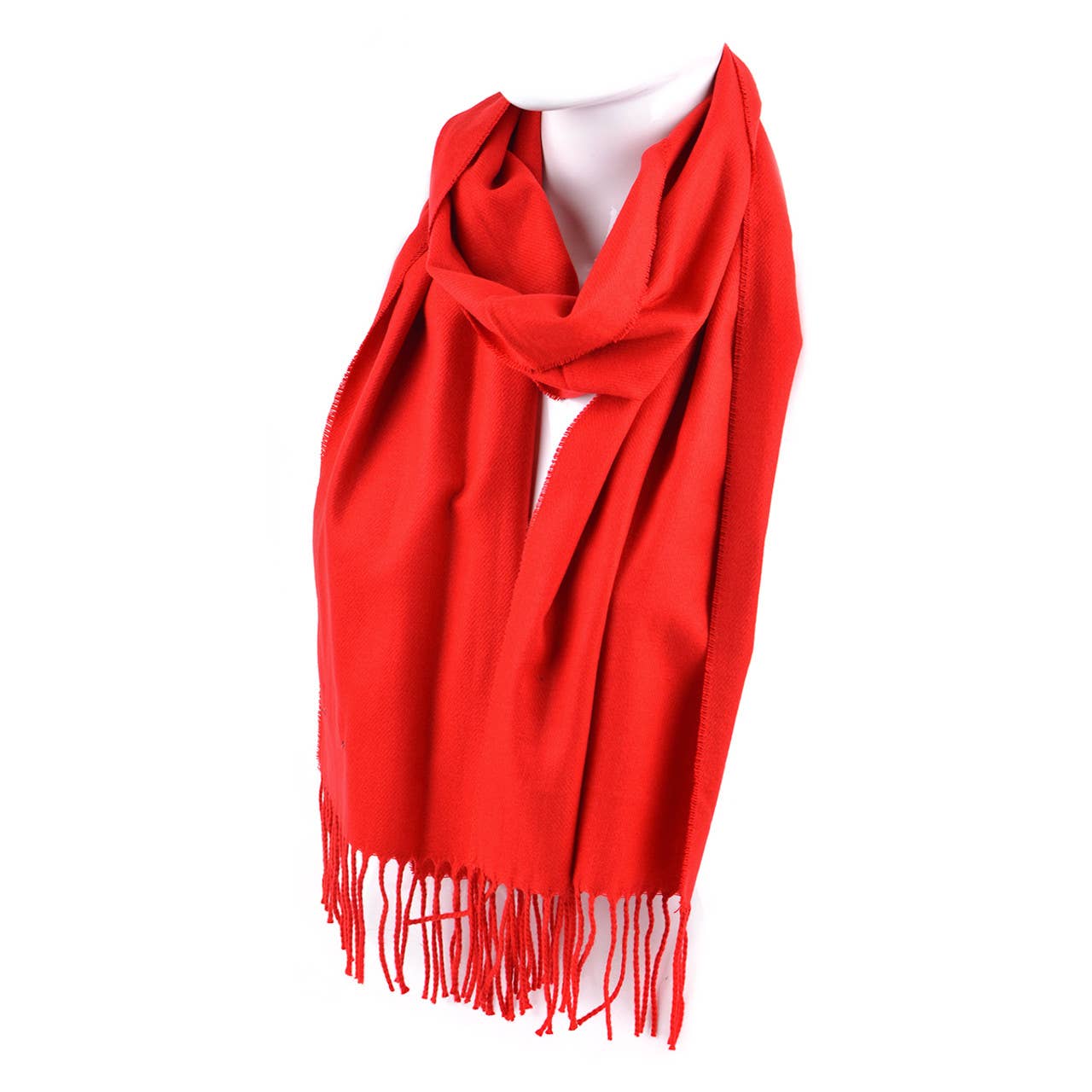 Cashmere Feel Solid Color Scarf Bag Clearance