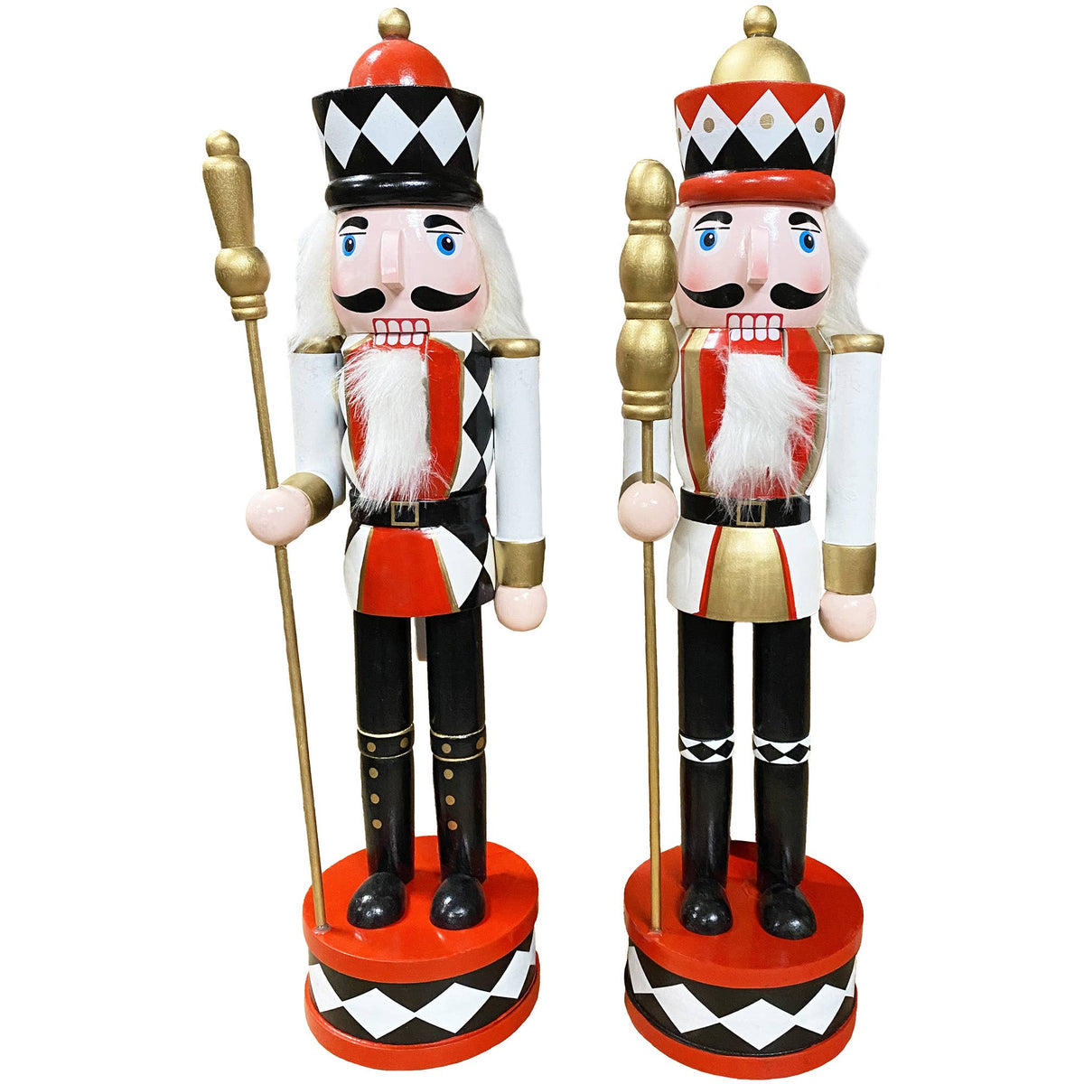 15" Harlequin Nutcrackers