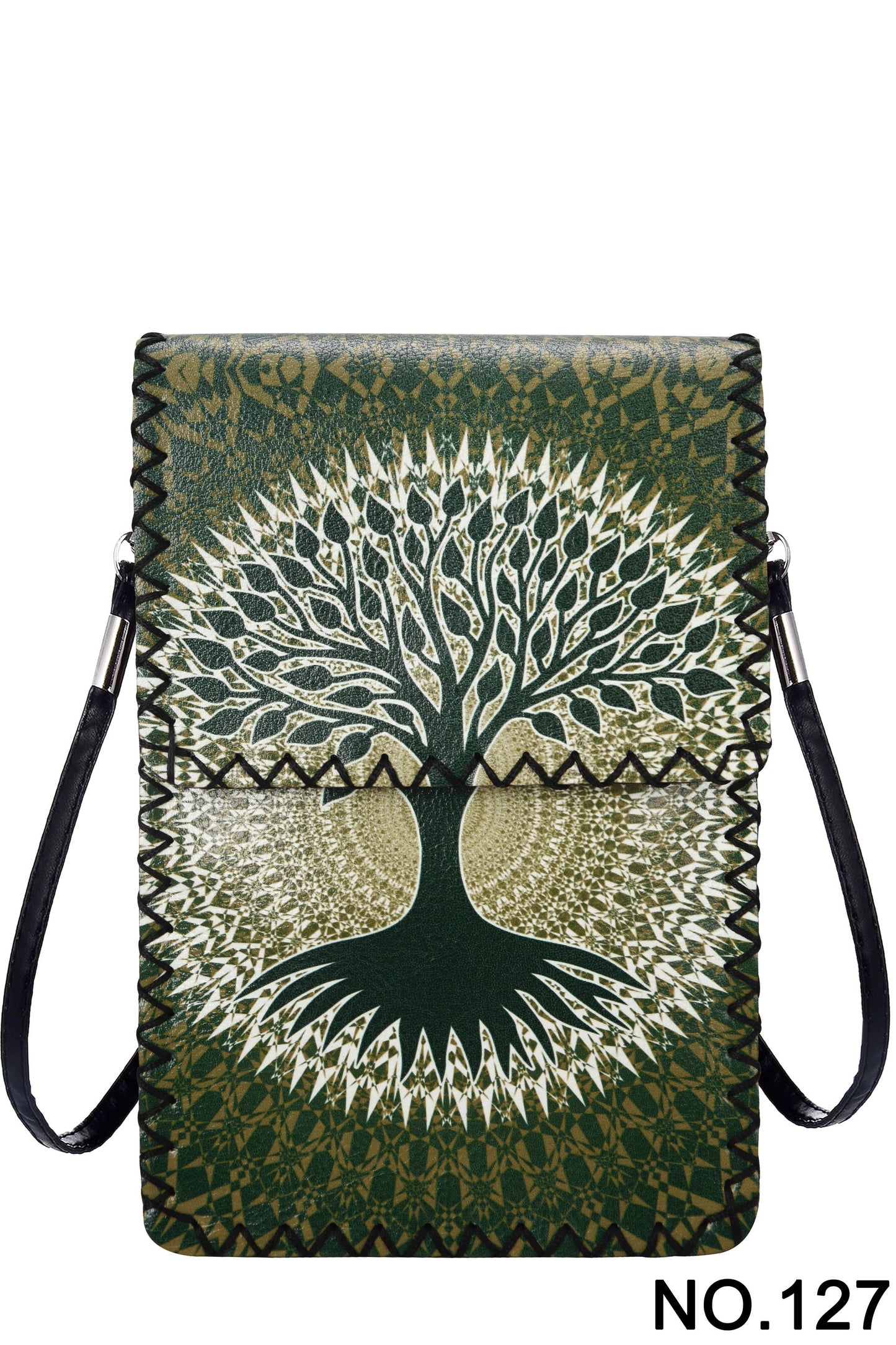 Tree of Life Print Crossbody - Yellow