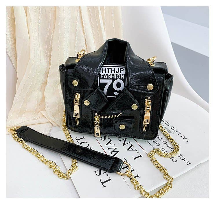 PU Jacket Crossbody Bags