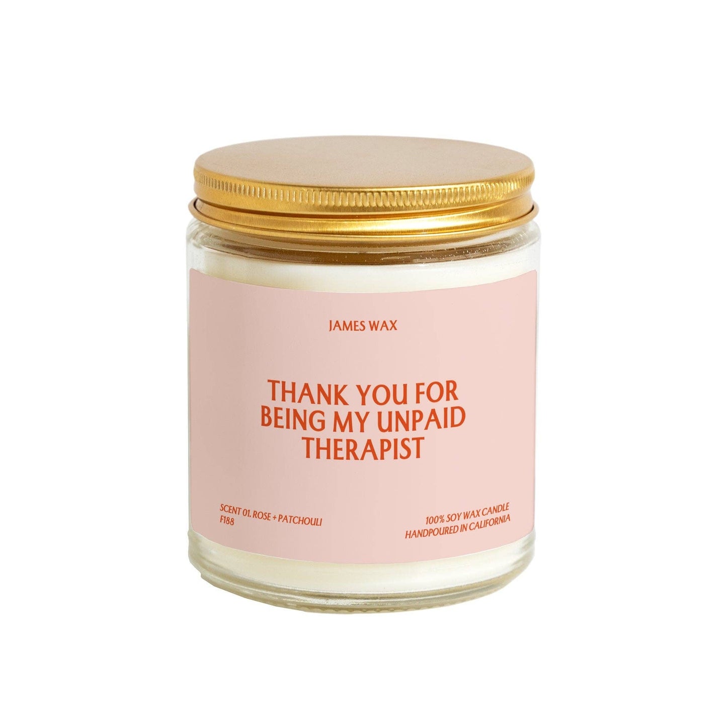 Unpaid Therapist Candle Coconut & Orange Scent